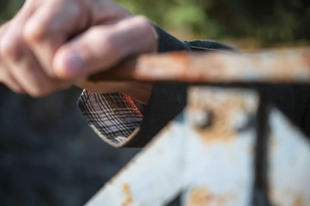 Brown leather belt with silver buckle for Hoggs of Fife Moy Moleskin Shirt