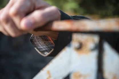 Brown leather belt with silver buckle for Hoggs of Fife Moy Moleskin Shirt