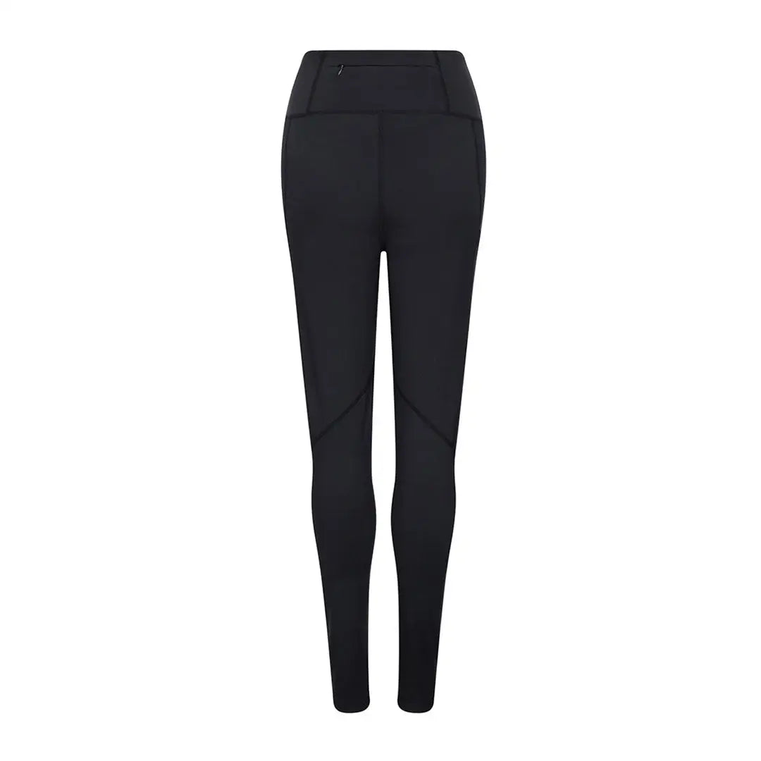 Black women’s Fife Skye Ladies active thermal leggings with high waist and discreet pocket