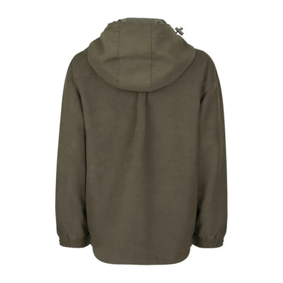 Olive green hooded jacket with zipper, perfect for Fife Struther Junior Smock style