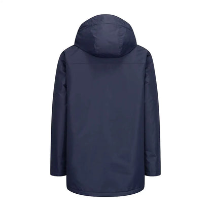 Navy blue hooded winter jacket from Hoggs of Fife Walker for country clothing and outdoors