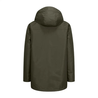 Dark green hooded winter coat from Hoggs of Fife Walker for country clothing and outdoors