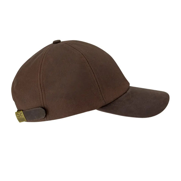 帽子 MID PROFILE CAP - BROWN hoggs-fife-waxed-baseball-cap-