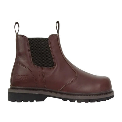 Brown leather Hoggs of Fife Zeus Safety Dealer Boots for rugged comfort and protection