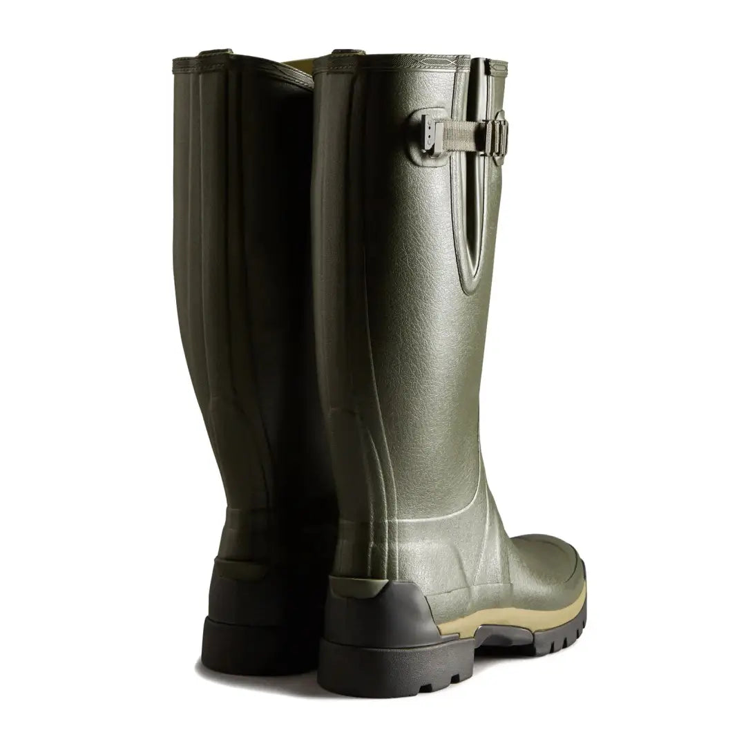 Olive green Hunter Balmoral Tall boots perfect for country clothing and outdoor adventures