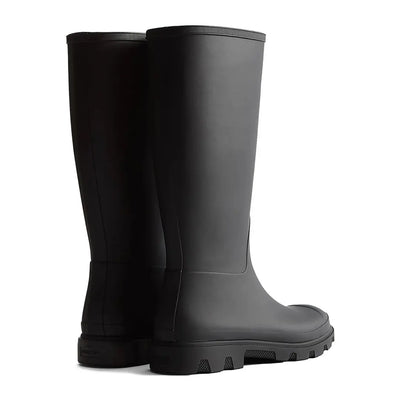 Pair of black rubber rain boots from Hunter Unisex Downpour Insulated Boot collection