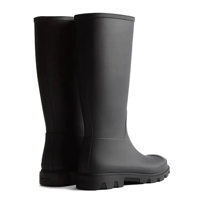 Pair of black rubber rain boots from Hunter Unisex Downpour Insulated Boot collection