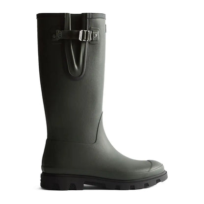 Olive green Hunter Unisex Field Downpour adjustable rain boot for men and women
