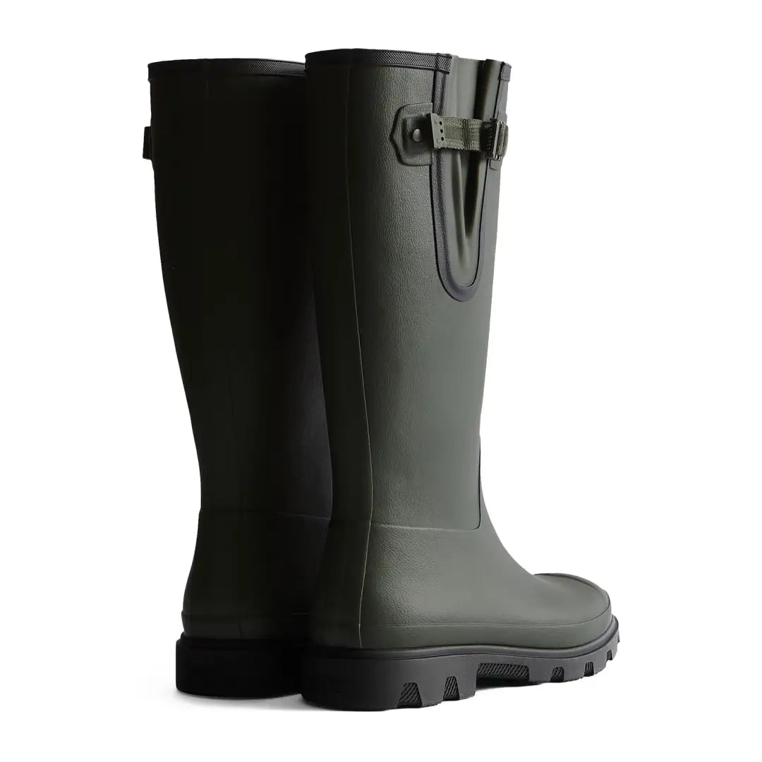 Olive green hunter unisex field downpour adjustable rubber rain boots