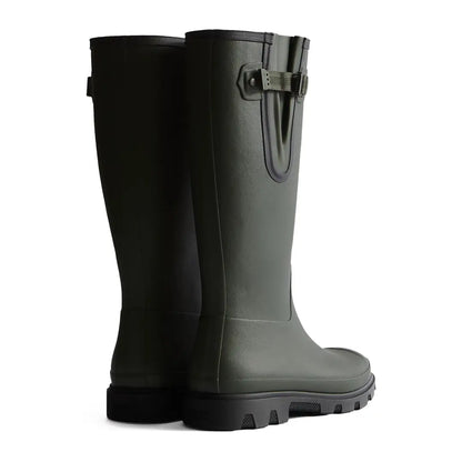 Olive green hunter unisex field downpour adjustable rubber rain boots