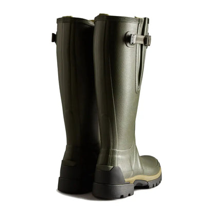 Olive green Hunter Womens Balmoral Tall Wellington Boots perfect for country clothing and outdoors