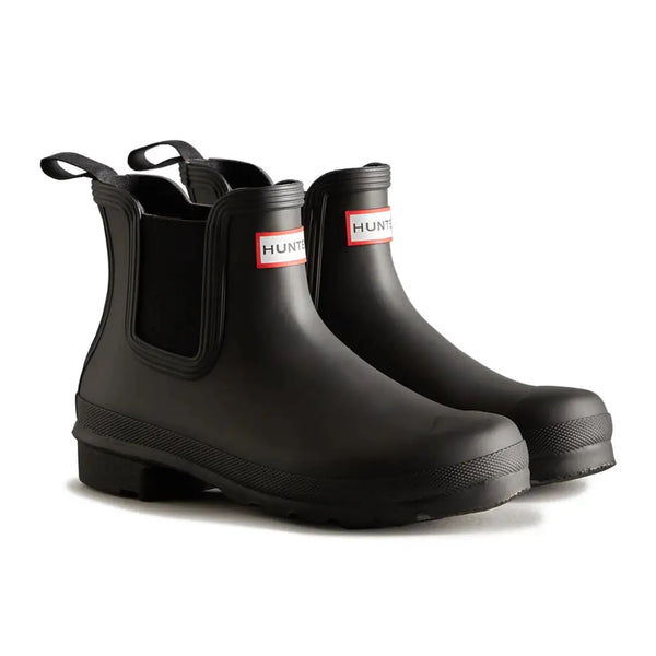 【HUNTER】BLACK WOMENS ORIGINAL CHELSEA 24 Hunter Womens Original Chelsea Boots – New Forest Clothing