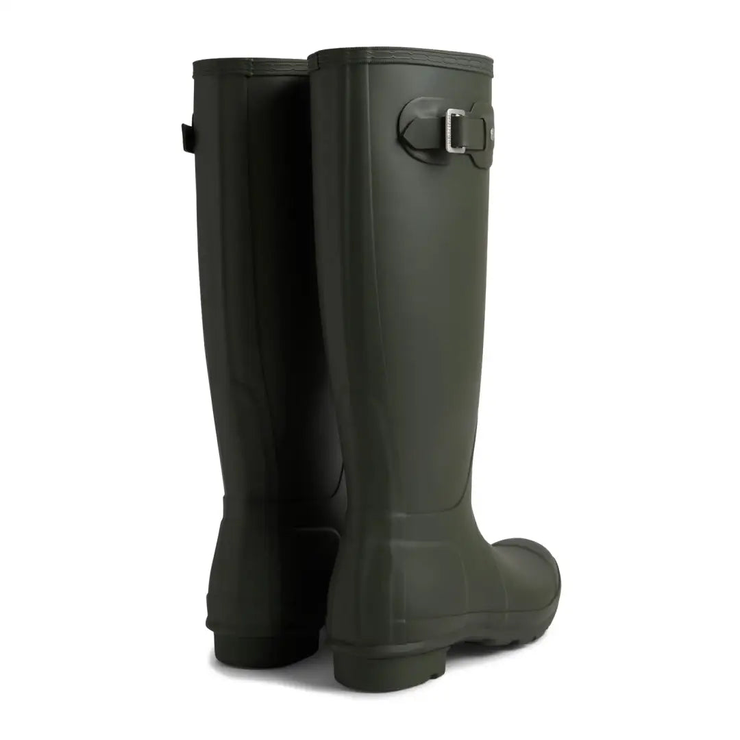 Green rubber rain boots from Hunter Womens Original Tall Boot collection