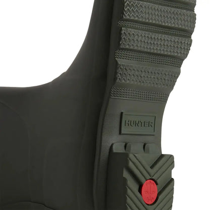 Green sole of Hunter Womens Original Tall Boot showcasing its durable design