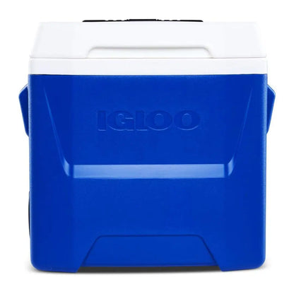 Blue Igloo Laguna Roller Cooler 14 Litre with white lid, perfect for country clothing and outdoors