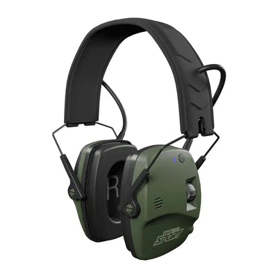 Olive green ISOTunes Sport Defy Slim Bluetooth Earmuffs for active listening