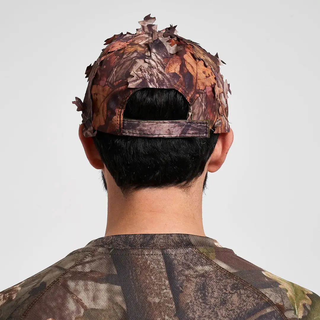 Jack Pyke 3D Leafy Baseball Hat in camo leafy pattern