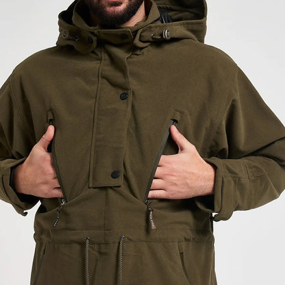 Jack Pyke Argyll smock in olive green with waterproof jacket features