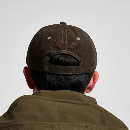 Jack Pyke Ashcombe baseball cap in dark olive green with jack wye embroidery