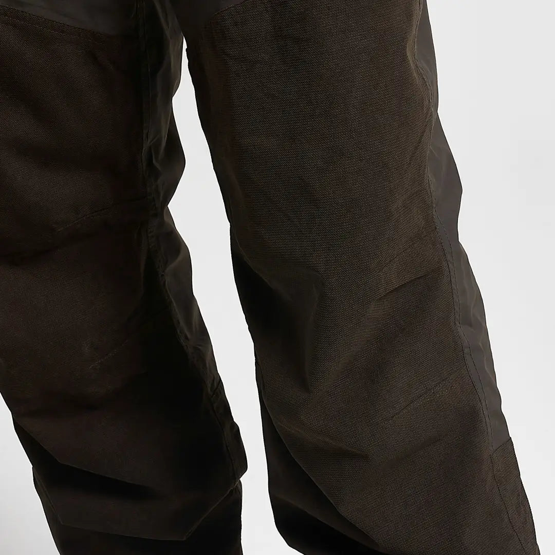 Jack Pyke Ashcombe trousers with dark brown tactical pants, reinforced mesh thigh panels, two zipped pockets