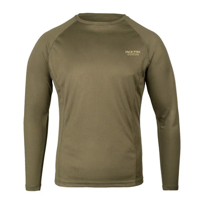 Olive green long-sleeve shirt from Jack Pyke, perfect for country clothing and hunting