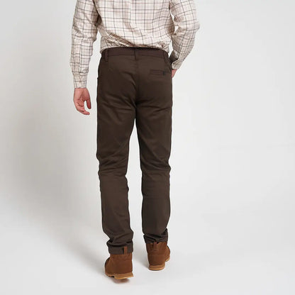 Jack Pyke cotton stretch trousers in brown with subtle texture