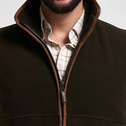 Dark olive Jack Pyke Countryman fleece gilet with superb 300gsm micro fleece