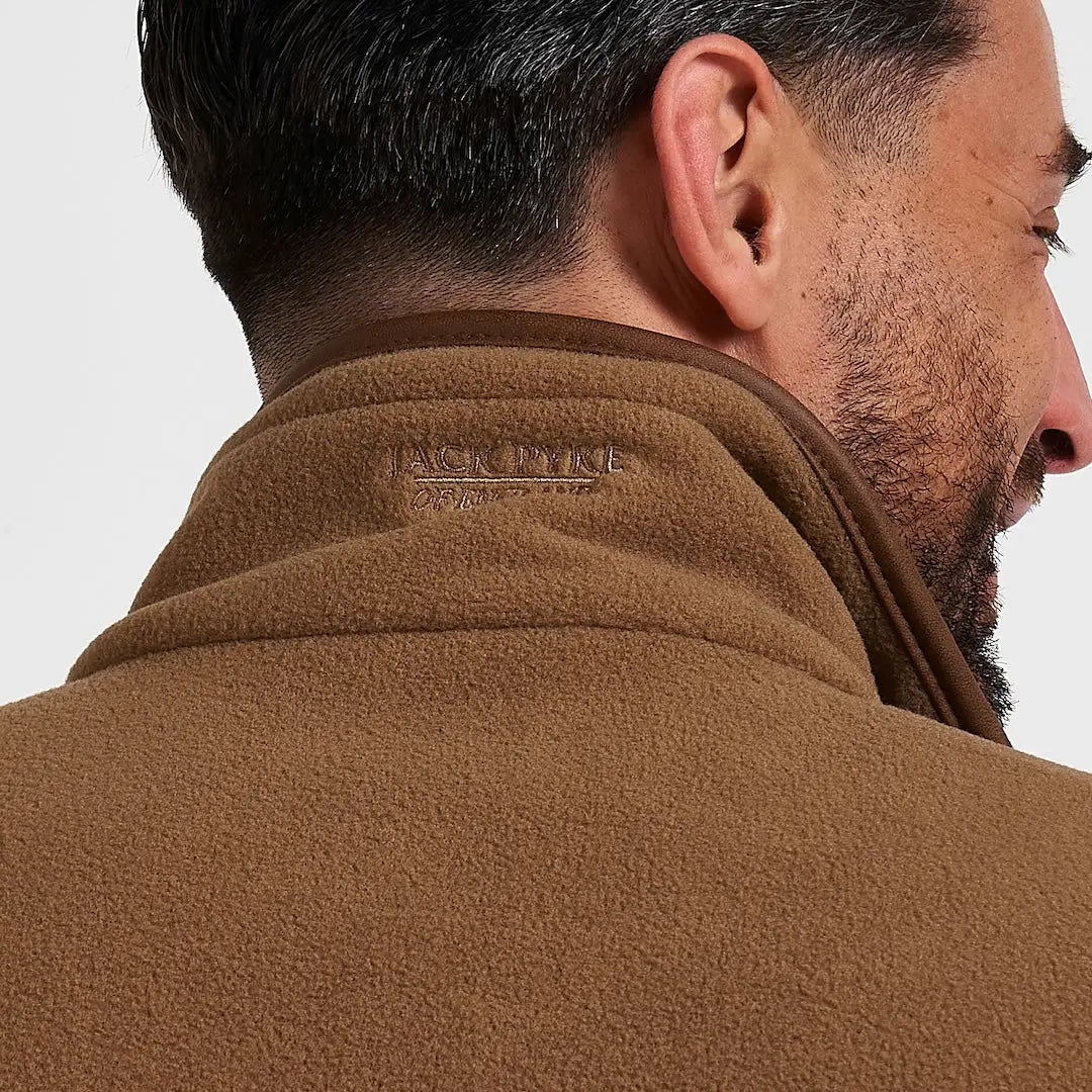Brown Jack Pyke Countryman 300gsm micro fleece gilet with Jack Wills embroidery