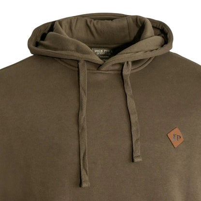 Khaki green Jack Pyke Dalesman Hoodie with drawstrings for men