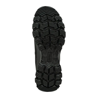 Black boot sole with deep treads from Jack Pyke Field Boots for improved traction
