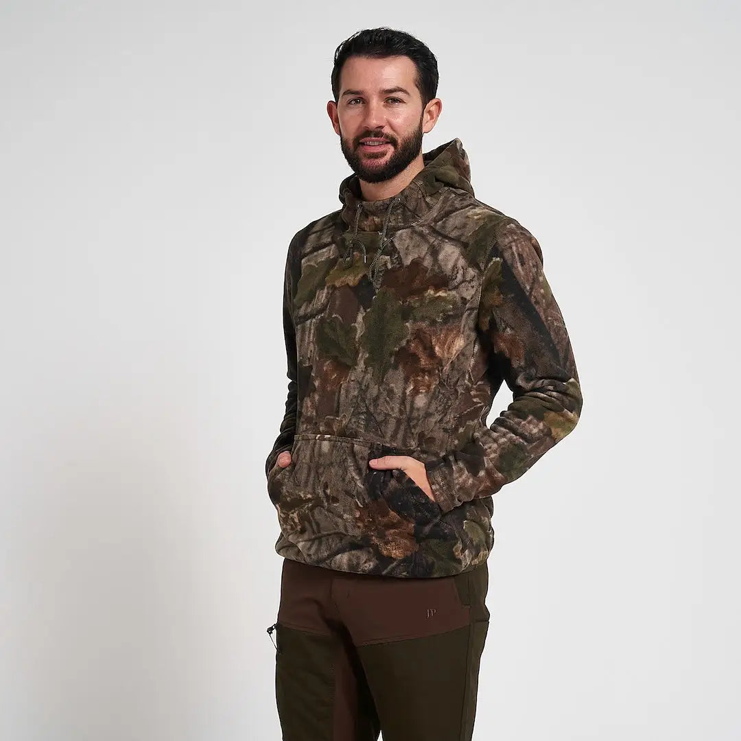 Jack Pyke Fieldman fleece hoodie in camo pattern