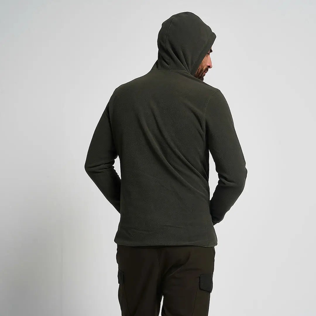Jack Pyke Fieldman fleece hoodie in dark olive green