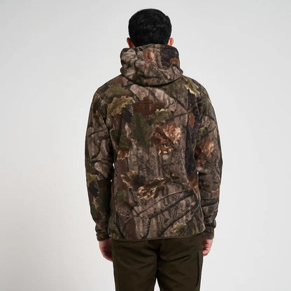 Jack Pyke Fieldman fleece hoodie in camo with earthy tones