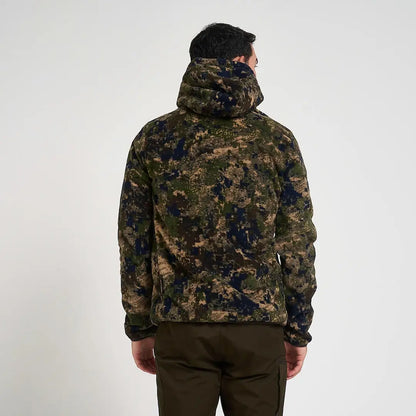 Jack Pyke Fieldman Fleece Hoodie in green camo pattern