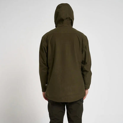 Olive green Jack Pyke Galbraith smock jacket with water-resistant fabric