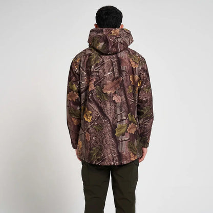 Jack Pyke Galbraith smock: brown-green camo hooded weatherproof garment