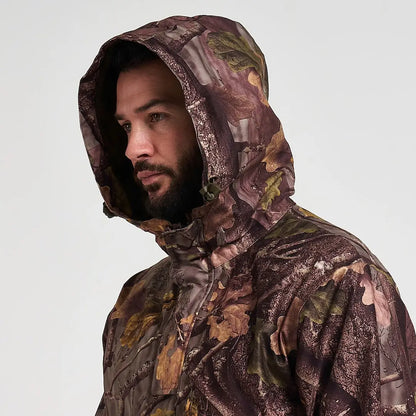 Jack Pyke Galbraith smock: weatherproof hooded jacket in autumn leaf camo