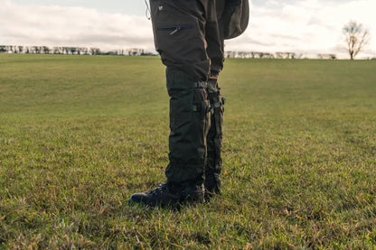Dark hiking pants with gaiters from Jack Pyke Highline for rugged outdoor adventures
