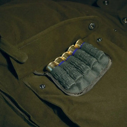 Ammunition cartridges in a cool fabric holder, perfect for Jack Pyke Hunters Jacket