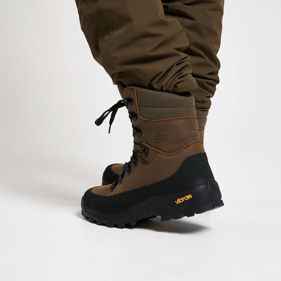 Rugged Jack Pyke Hunters brown and black hiking boot with Vibram sole