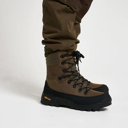 Jack Pyke Hunters brown and black leather hiking boot with rugged Vibram sole