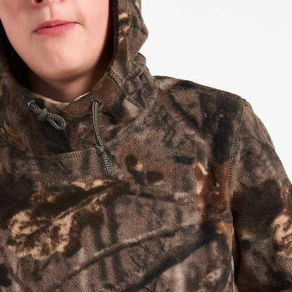 Jack Pyke Junior brown black camo Fieldman fleece hoodie