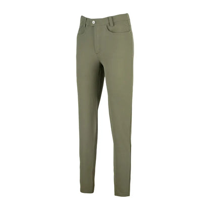 Jack Pyke ladies contour stretch pants in olive green slim fit
