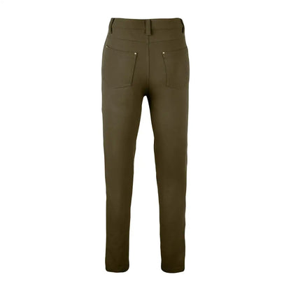 Jack Pyke ladies contour stretch pants in olive green with belt loops