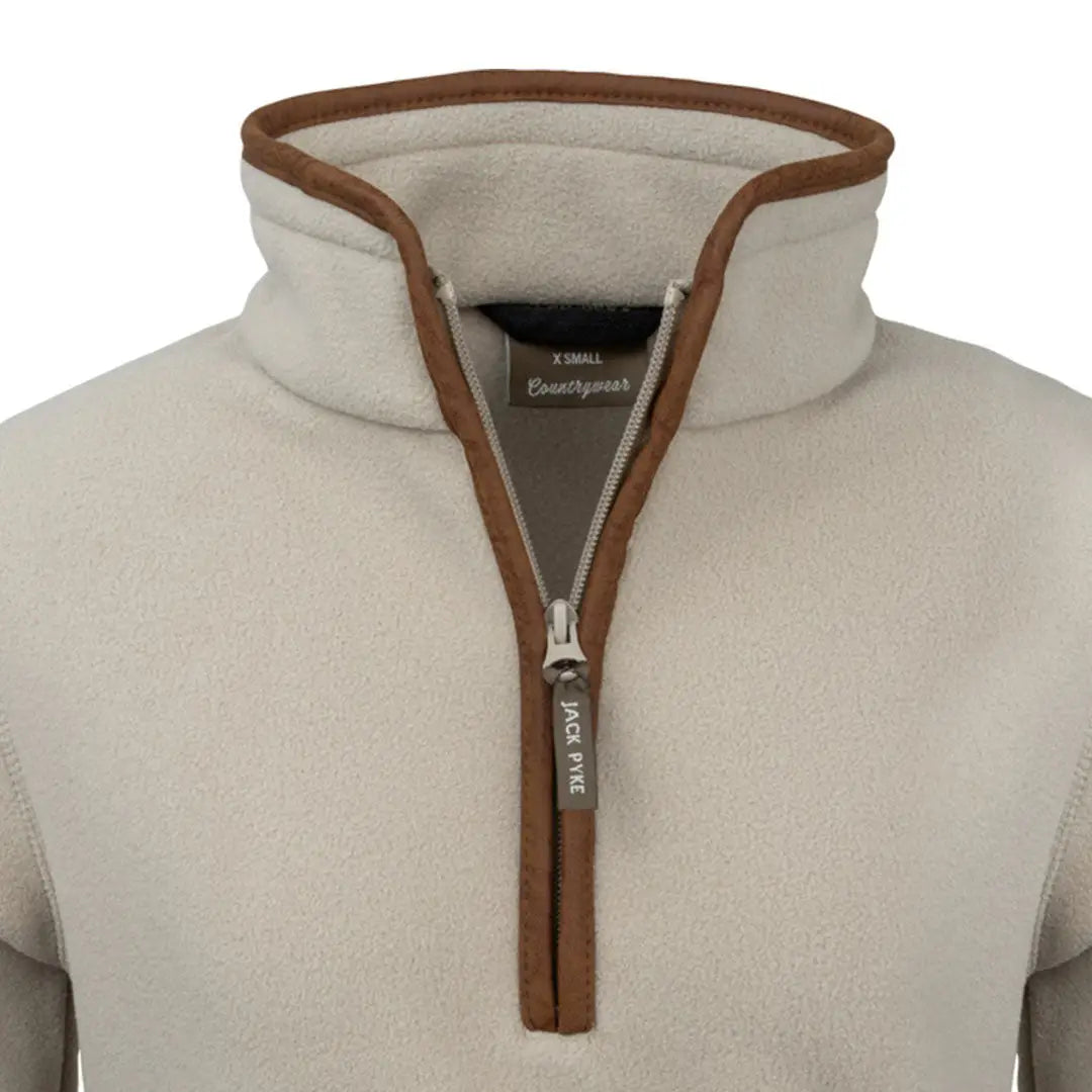 Jack Pyke Ladies Countryman cream fleece zip-up jacket