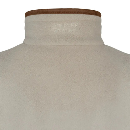 Jack Pyke Ladies Countryman cream turtleneck sweater with leather trim