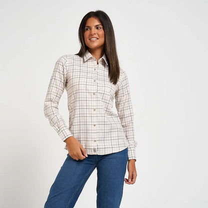 Jack Pyke ladies countryman long-sleeved plaid shirt on woman