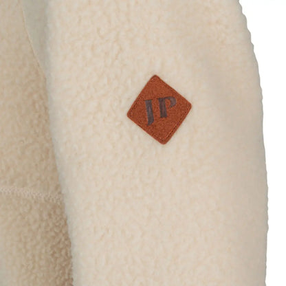Jack Pyke cream sherpa fleece pullover with fp monogram patch