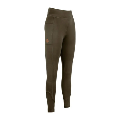 Jack Pyke ladies pyke ladies leggings in olive green with side pocket