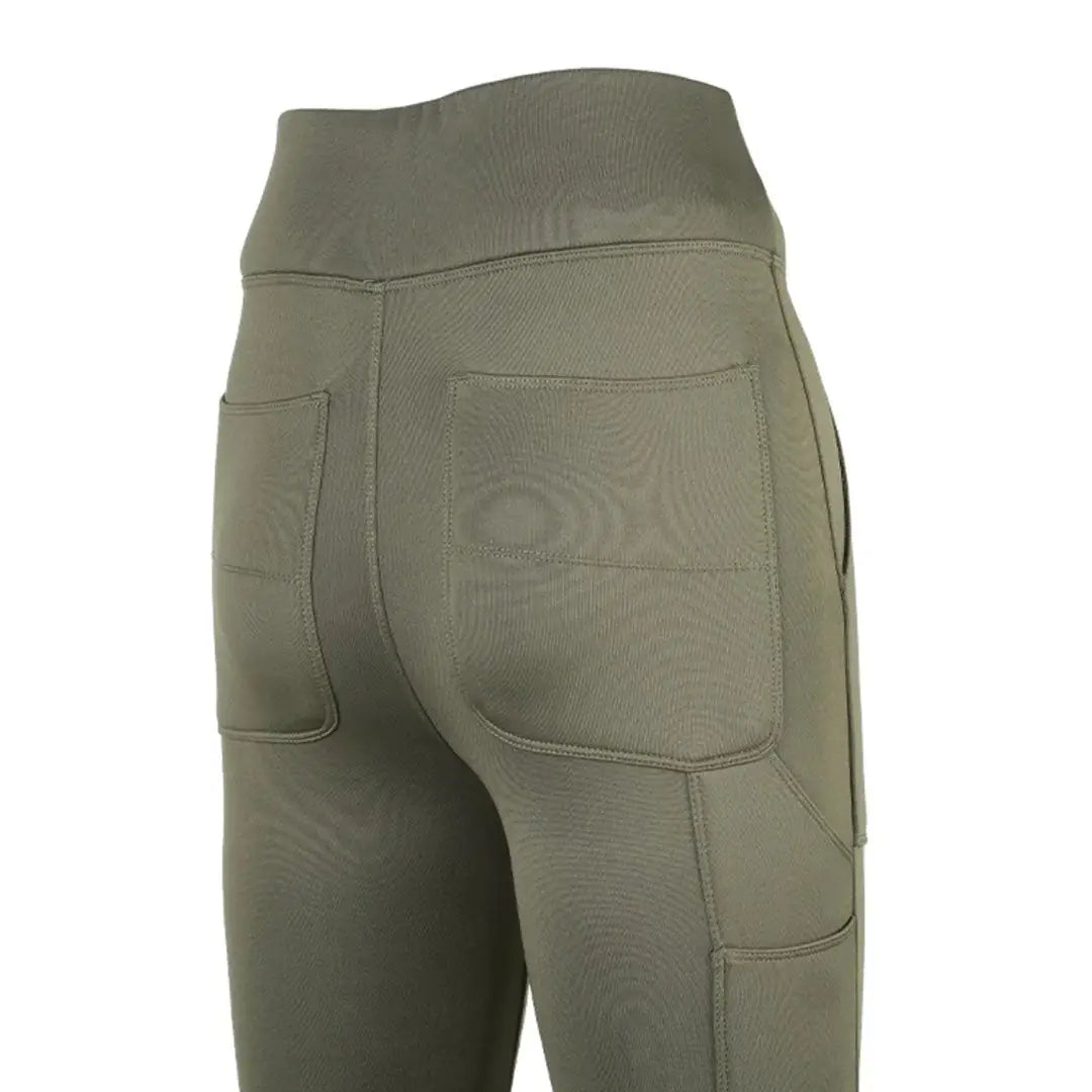 Jack Pyke ladies utility leggings in olive green with pockets
